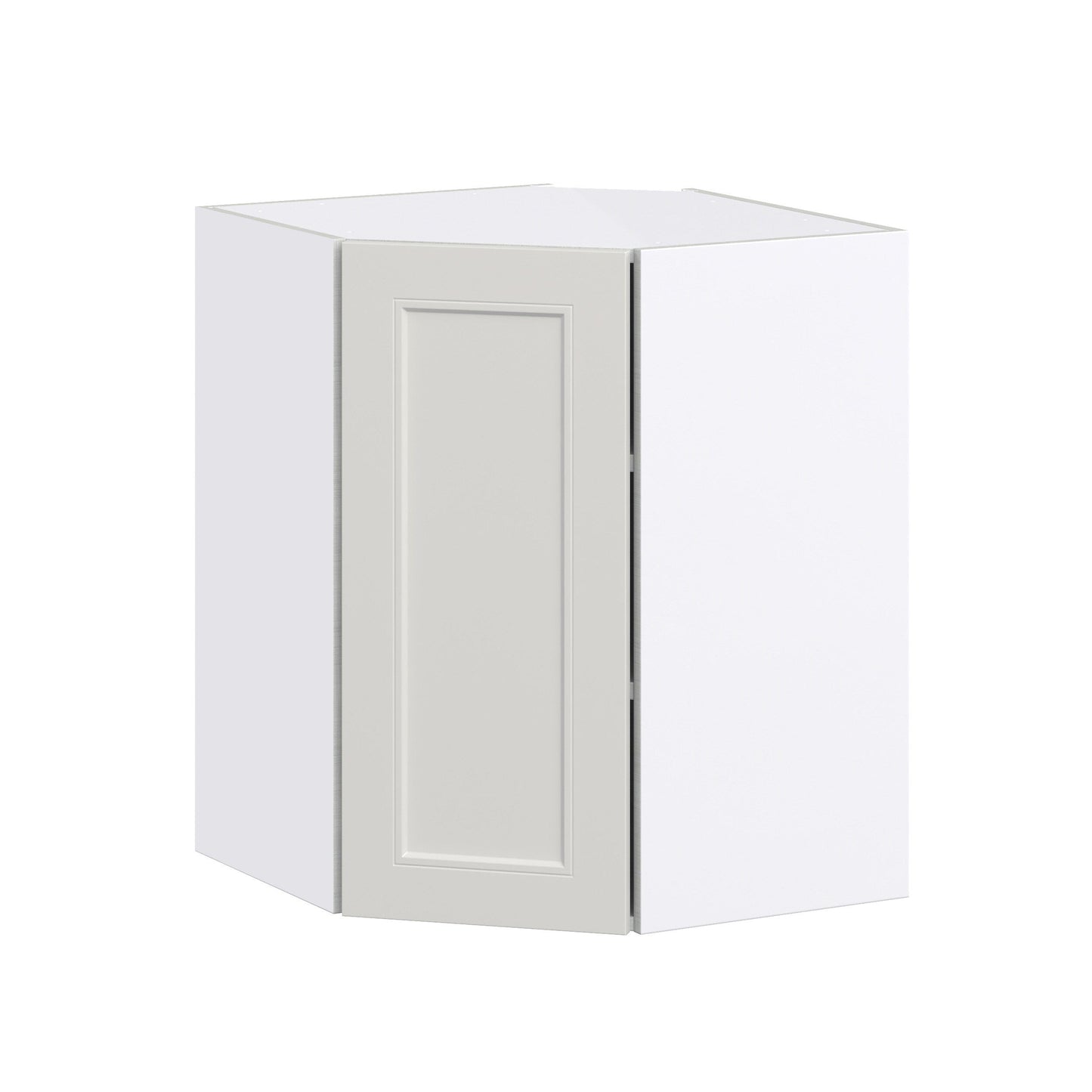 Hugo&Borg Belcourt 24-in W x 30-in H x 14-in D Gray Painted Diagonal Corner Wall Fully Assembled Cabinet (Recessed Panel Shaker Style)
