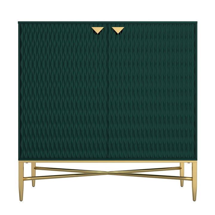 Clihome 15.75-in W x 32.87-in H Mdf Green Freestanding Utility Storage Cabinet