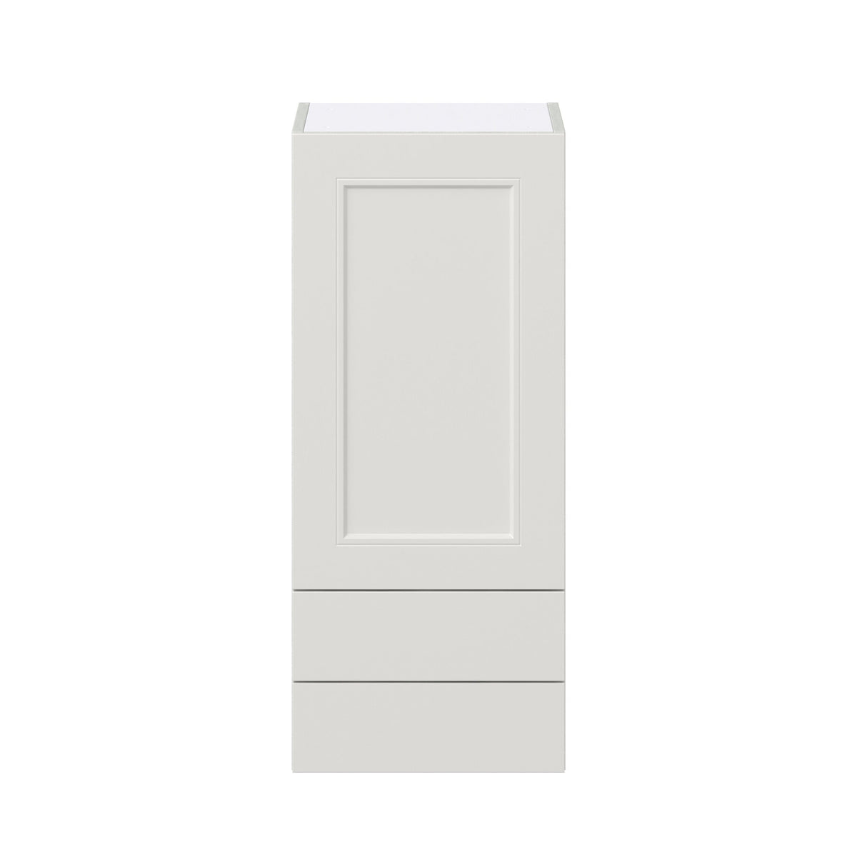 Hugo&Borg Belcourt 15-in W x 35-in H x 14-in D Gray Painted 2-Drawers Wall Fully Assembled Cabinet (Recessed Panel Shaker Style)