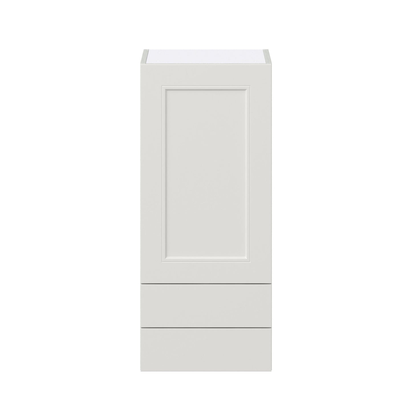 Hugo&Borg Belcourt 15-in W x 35-in H x 14-in D Gray Painted 2-Drawers Wall Fully Assembled Cabinet (Recessed Panel Shaker Style)