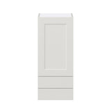 Hugo&Borg Belcourt 15-in W x 35-in H x 14-in D Gray Painted 2-Drawers Wall Fully Assembled Cabinet (Recessed Panel Shaker Style)