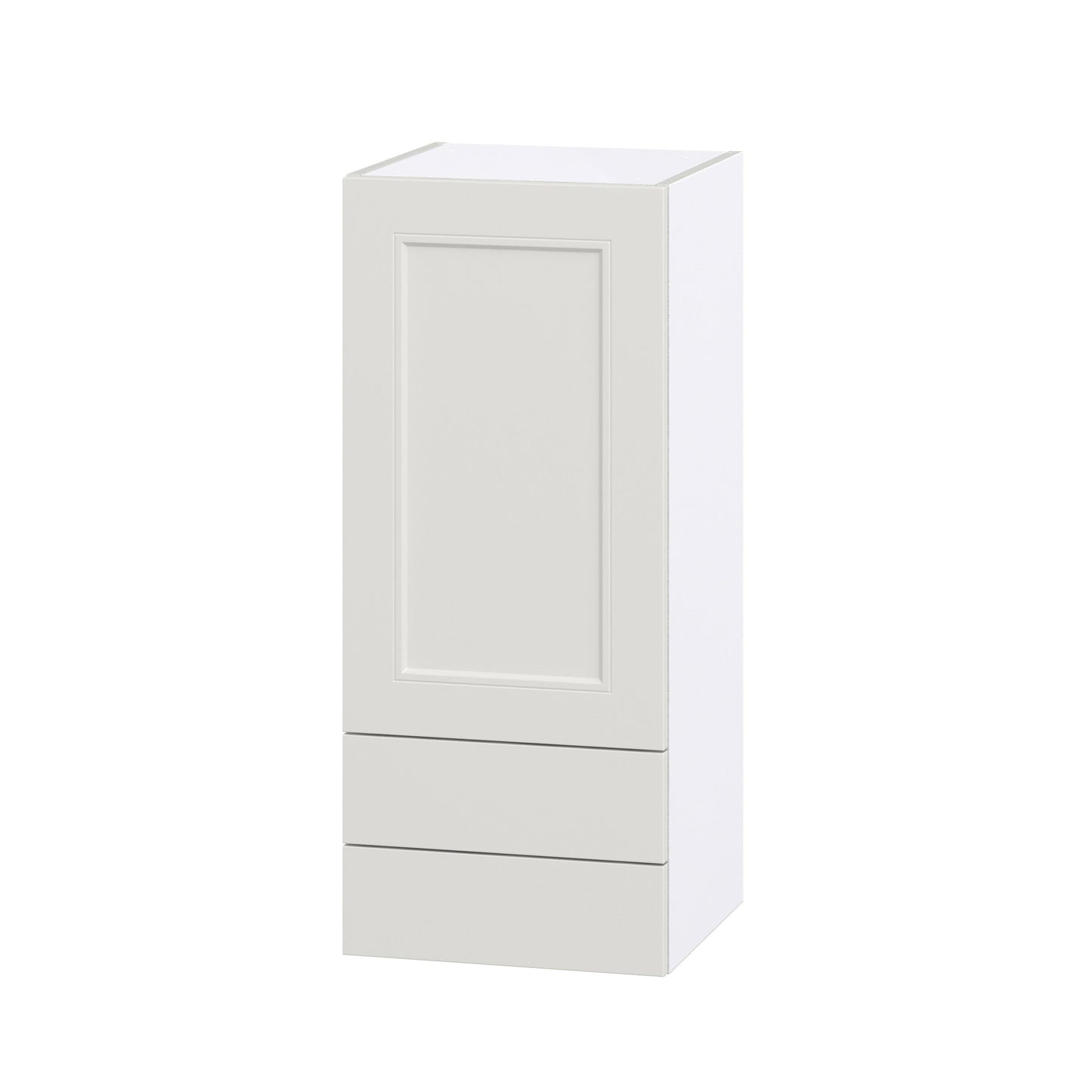 Hugo&Borg Belcourt 15-in W x 35-in H x 14-in D Gray Painted 2-Drawers Wall Fully Assembled Cabinet (Recessed Panel Shaker Style)