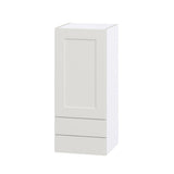Hugo&Borg Belcourt 15-in W x 35-in H x 14-in D Gray Painted 2-Drawers Wall Fully Assembled Cabinet (Recessed Panel Shaker Style)