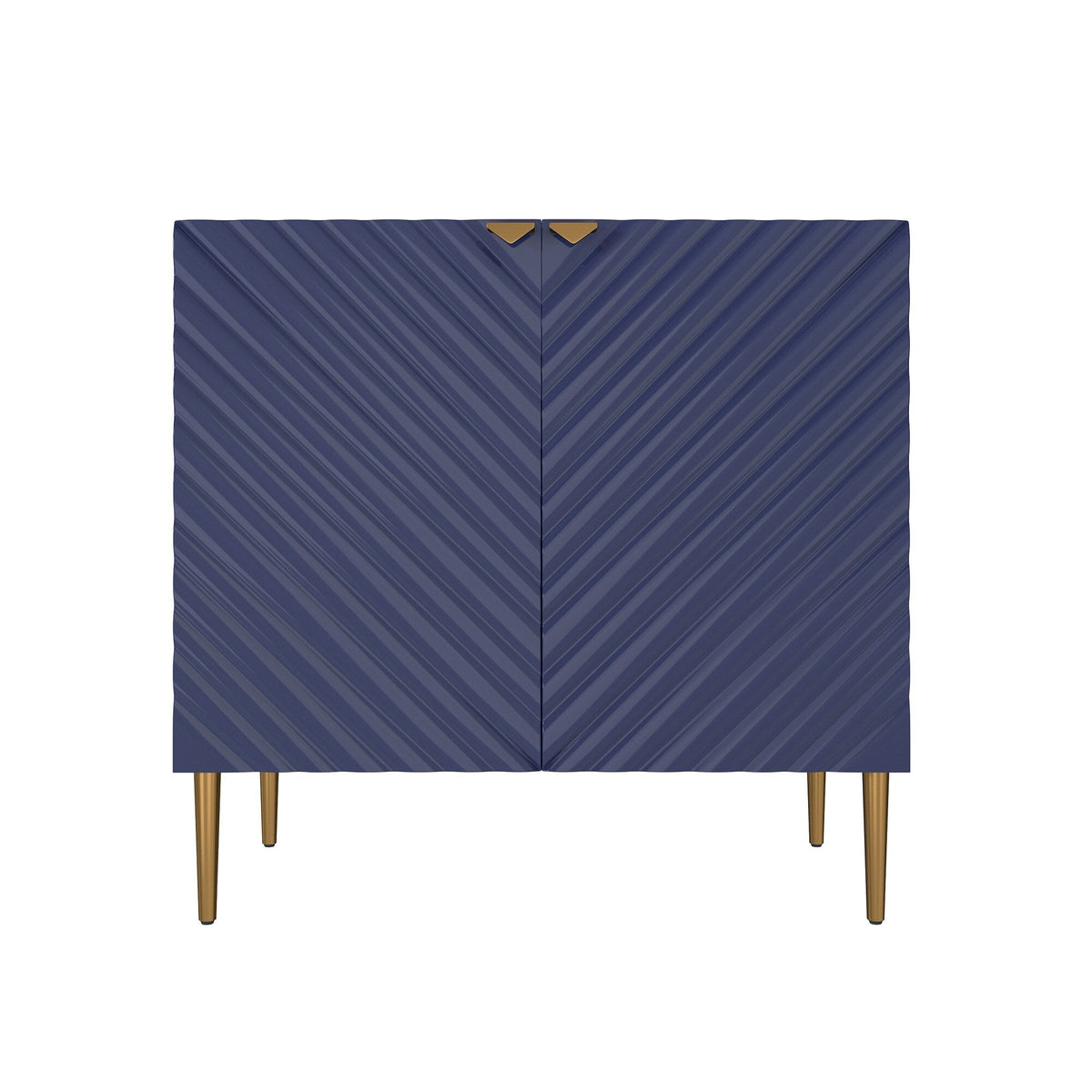 Clihome 15.75-in W x 31-in H Mdf Navy Freestanding Utility Storage Cabinet