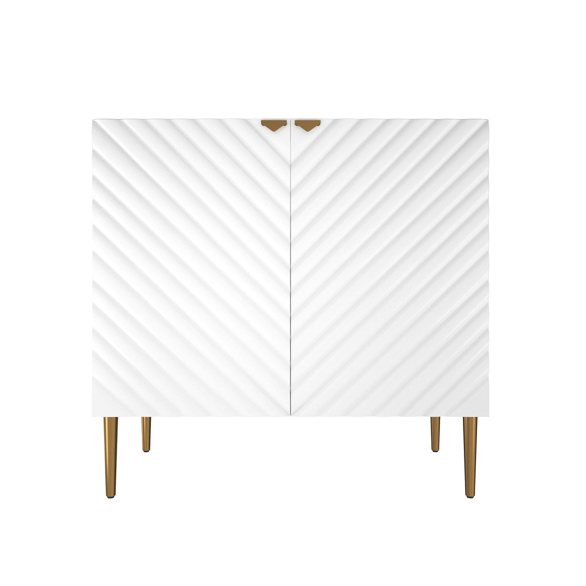 Clihome 15.75-in W x 31-in H Mdf White Freestanding Utility Storage Cabinet