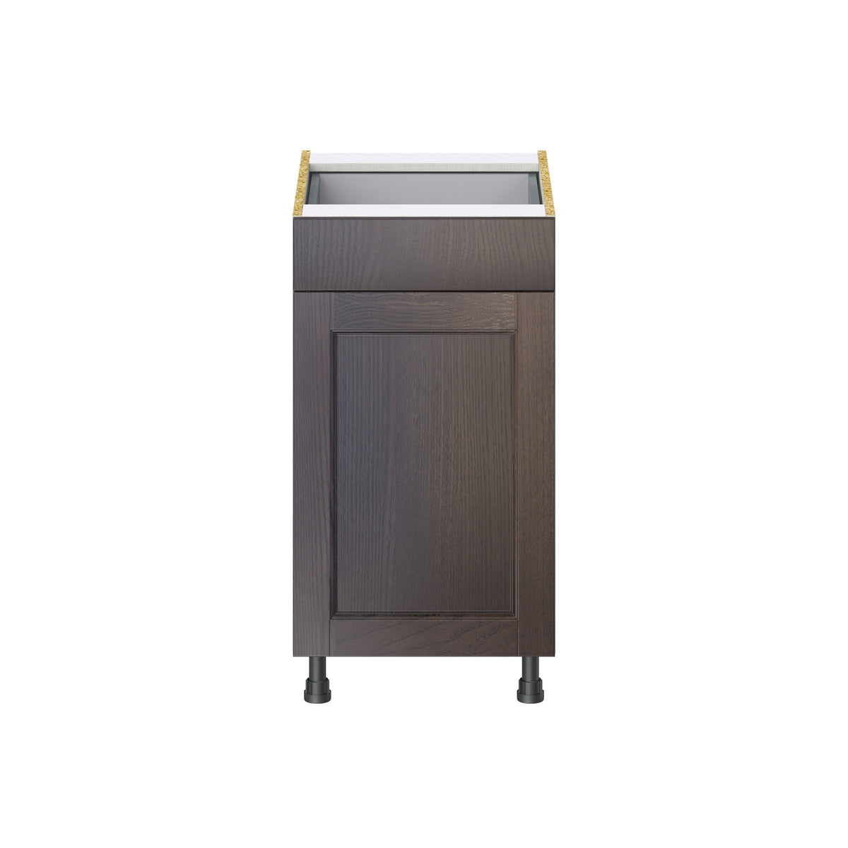 Hugo&Borg 18-in W x 34.5-in H x 24-in D Wood 1-Drawer Base Fully Assembled Cabinet (Recessed Panel Style)