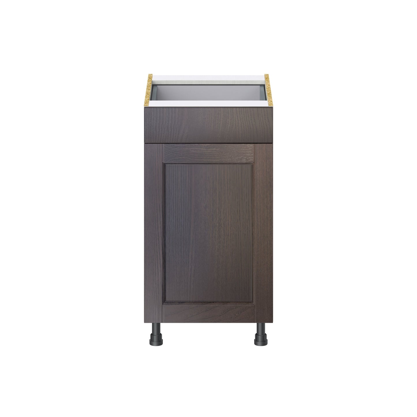 Hugo&Borg 18-in W x 34.5-in H x 24-in D Wood 1-Drawer Base Fully Assembled Cabinet (Recessed Panel Style)