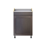 Hugo&Borg 24-in W x 34.5-in H x 24-in D Wood 1-Drawer Base Fully Assembled Cabinet (Recessed Panel Shaker Style)