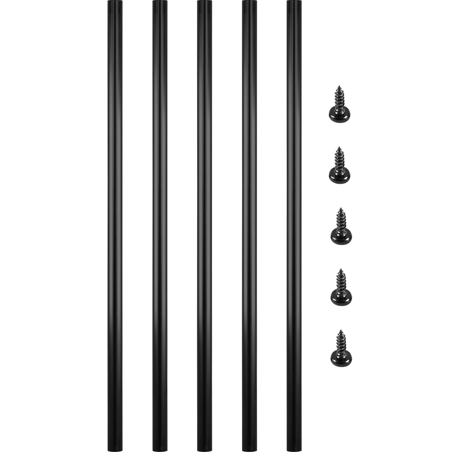VEVOR 51 Pack Classic Composite Series 0.75-in x 0.75-in x 3-ft Aluminum Alloy Deck Post