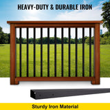 VEVOR Classic Composite Series 0.5-in x 0.5-in x 4-ft Iron Deck Post
