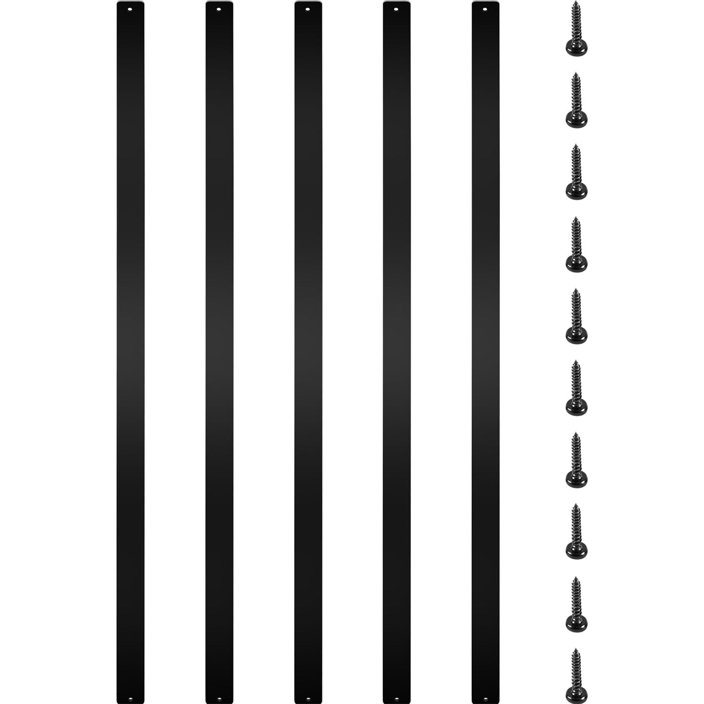 VEVOR 2-ft Black Aluminum Railing Panel (76-Pack)