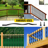 VEVOR Classic Composite Series 1-in x 1-in x 3-ft Aluminum Alloy Deck Post