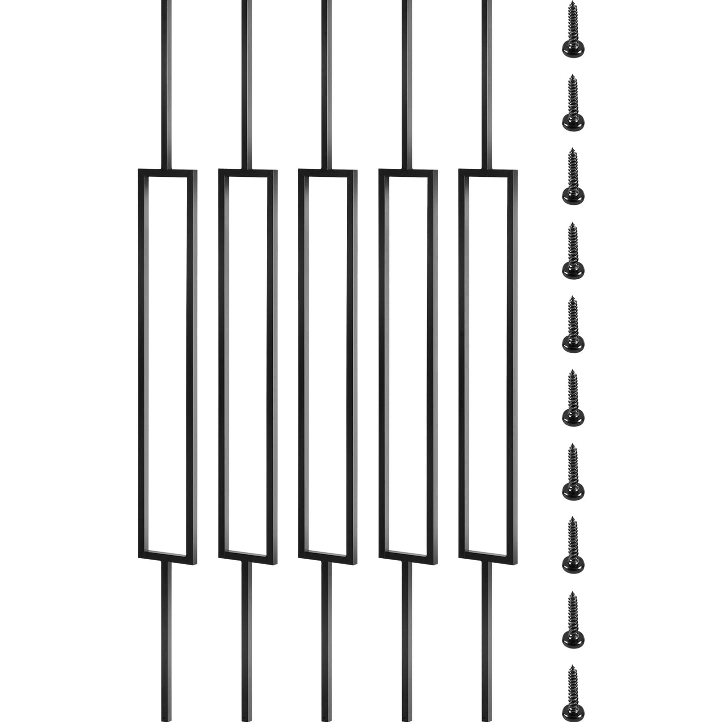 VEVOR Classic Composite Series 0.5-in x 0.5-in x 4-ft Iron Deck Post