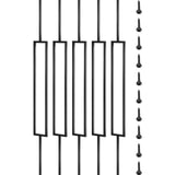 VEVOR Classic Composite Series 0.5-in x 0.5-in x 4-ft Iron Deck Post