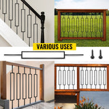 VEVOR Classic Composite Series 0.5-in x 0.5-in x 4-ft Iron Deck Post