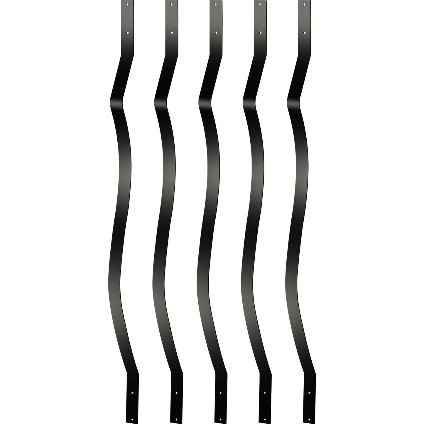 VEVOR 2-ft Black Aluminum Railing Panel (61-Pack)