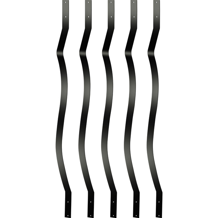 VEVOR 2-ft Black Aluminum Railing Panel (61-Pack)
