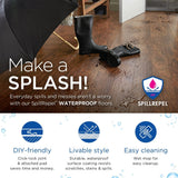 QuickStep Studio + Spill Repel Harrison Hickory 6.14-in W x 3.93-ft L Embossed Waterproof Laminate Wood Plank Flooring