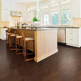QuickStep Studio Toasted Chestnut Handscraped Wood Plank Laminate Flooring Sample