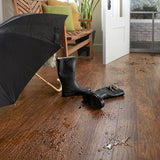 QuickStep Studio Toasted Chestnut Handscraped Wood Plank Laminate Flooring Sample