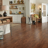 QuickStep Studio Toasted Chestnut Handscraped Wood Plank Laminate Flooring Sample