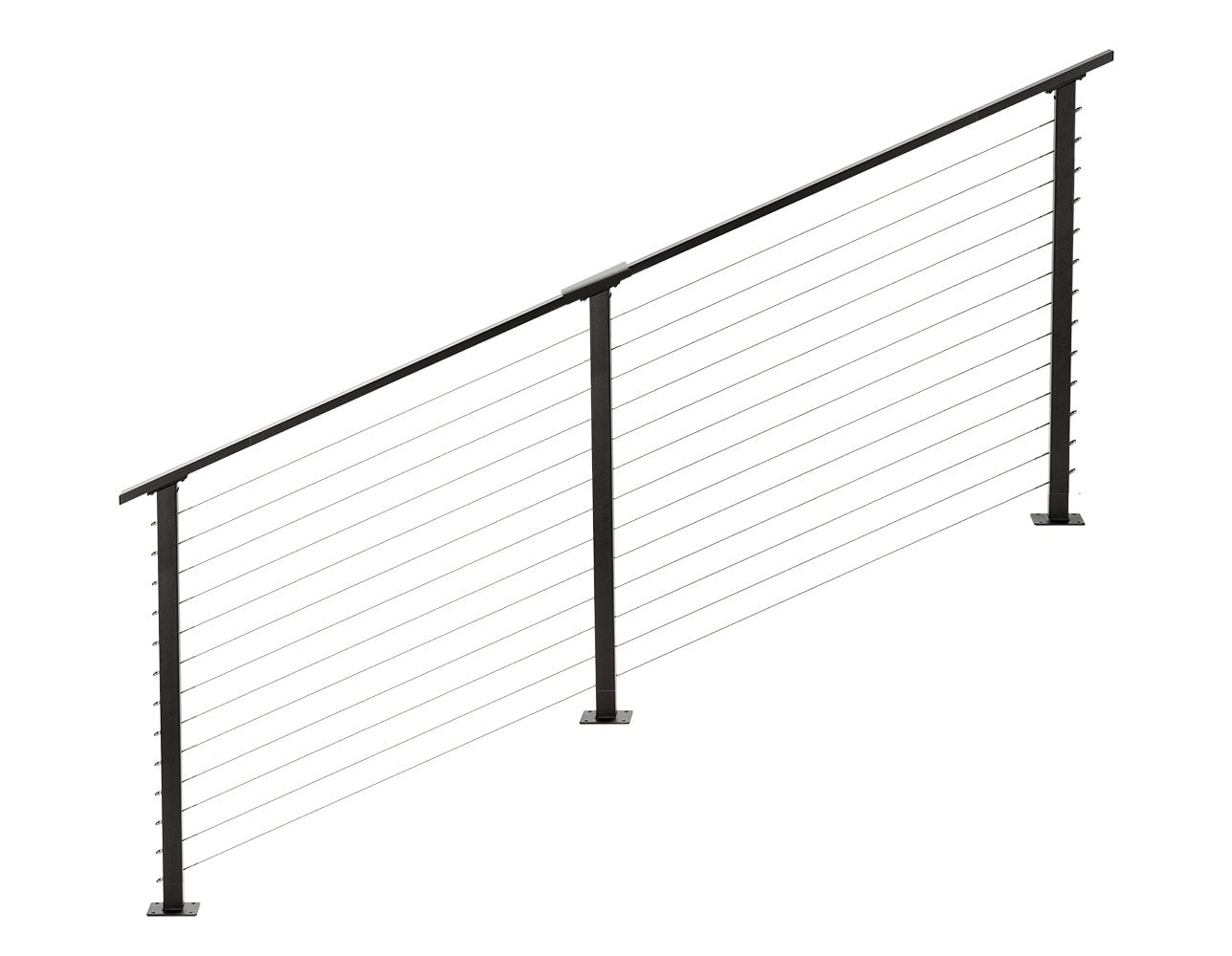CityPost Stair Deck Mount 8-ft x 42-in Bronze Steel Deck Cable Rail Kit
