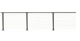 CityPost Deck Mount Bronze Steel Deck Cable Rail Kit