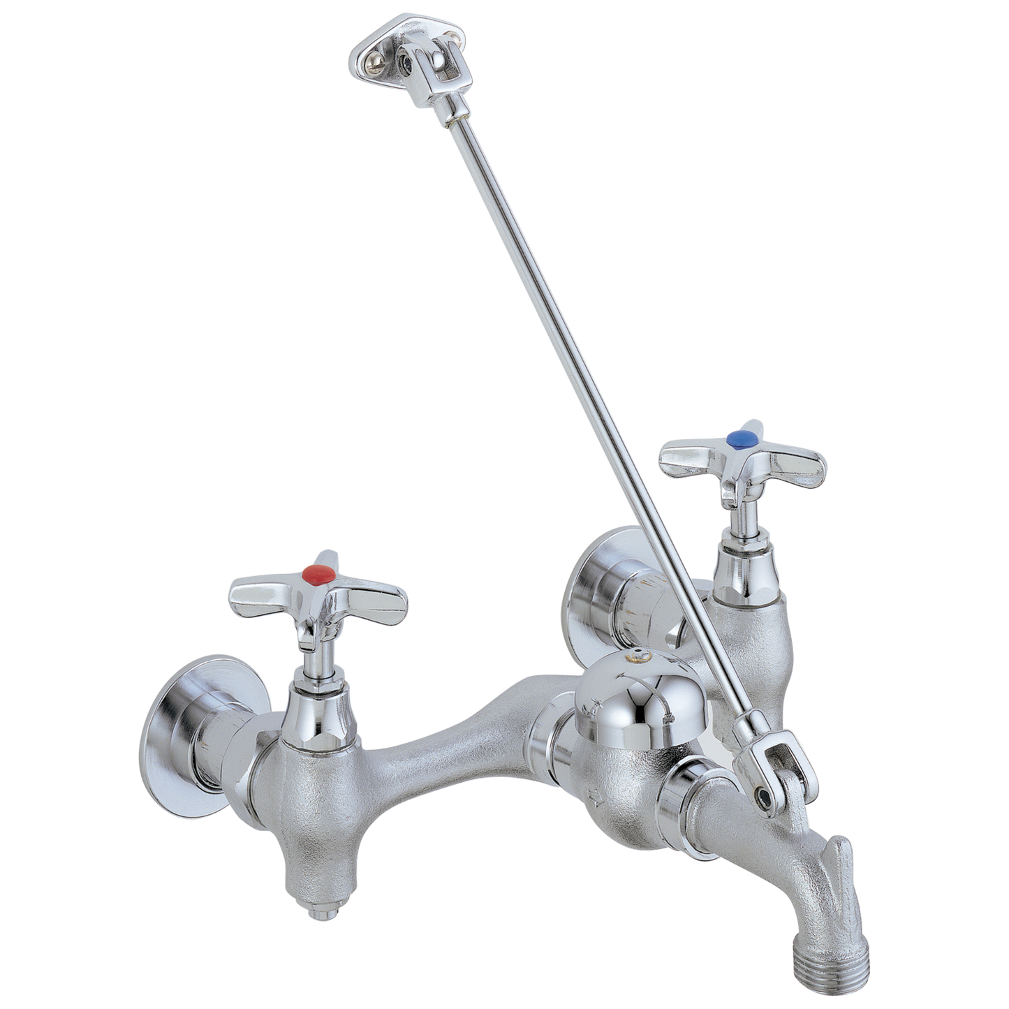 Delta Rough Chrome 2-Handle Wall-Mount Utility Faucet
