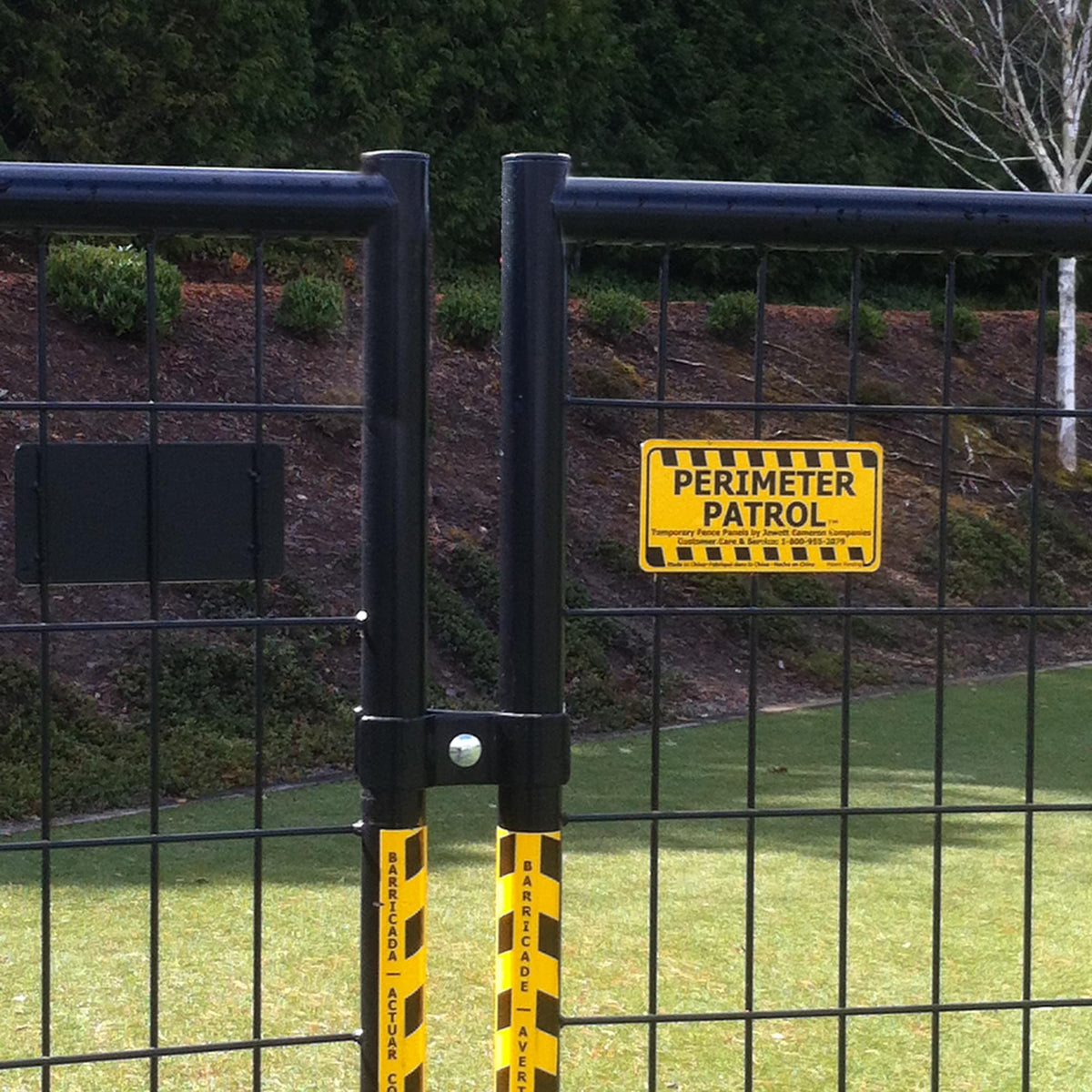 Perimeter Patrol 6-ft H x 7.25-ft L Multi-Purpose Steel Fence Panel