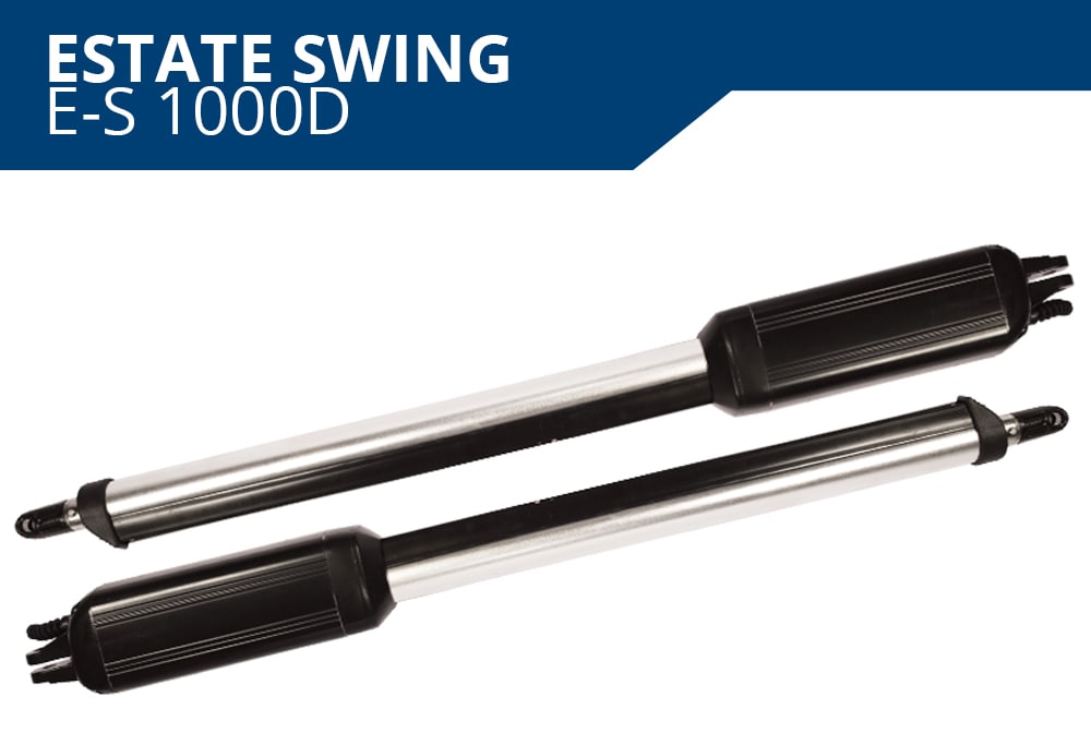 Estate Swing 12-ft Dual Swing Universal Battery Driveway Gate Opener Kit (Solar Compatible)