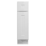Design House Brookings 9-in W x 34.5-in H x 24-in D White Maple 1-Drawer Base Ready To Assemble Plywood Cabinet (Recessed Panel Shaker Style)