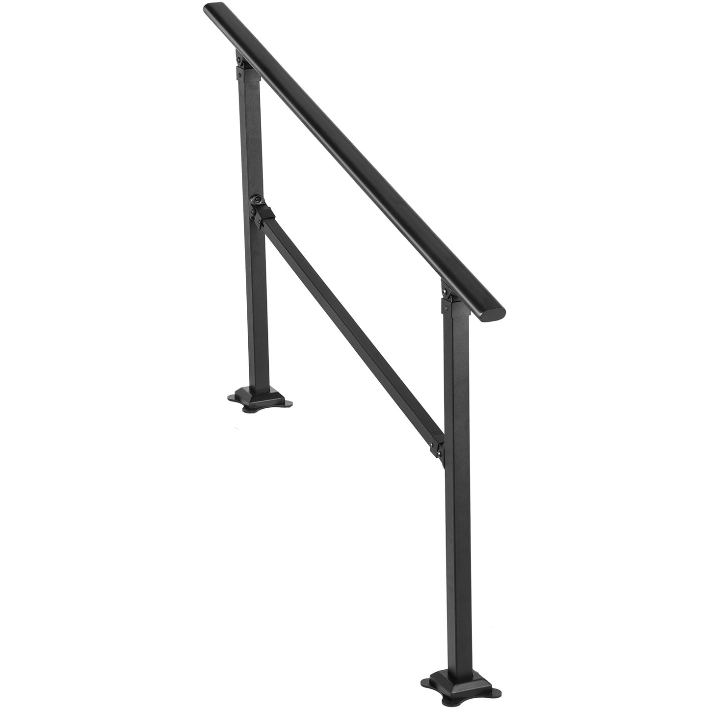 VEVOR Double column handrail 5.67-ft x 33-in Wrought Iron Metal Deck Stair Rail Kit