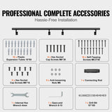 VEVOR Stairs service 12-ft x 7-in Aluminum Alloy Aluminum Deck Stair Rail Kit