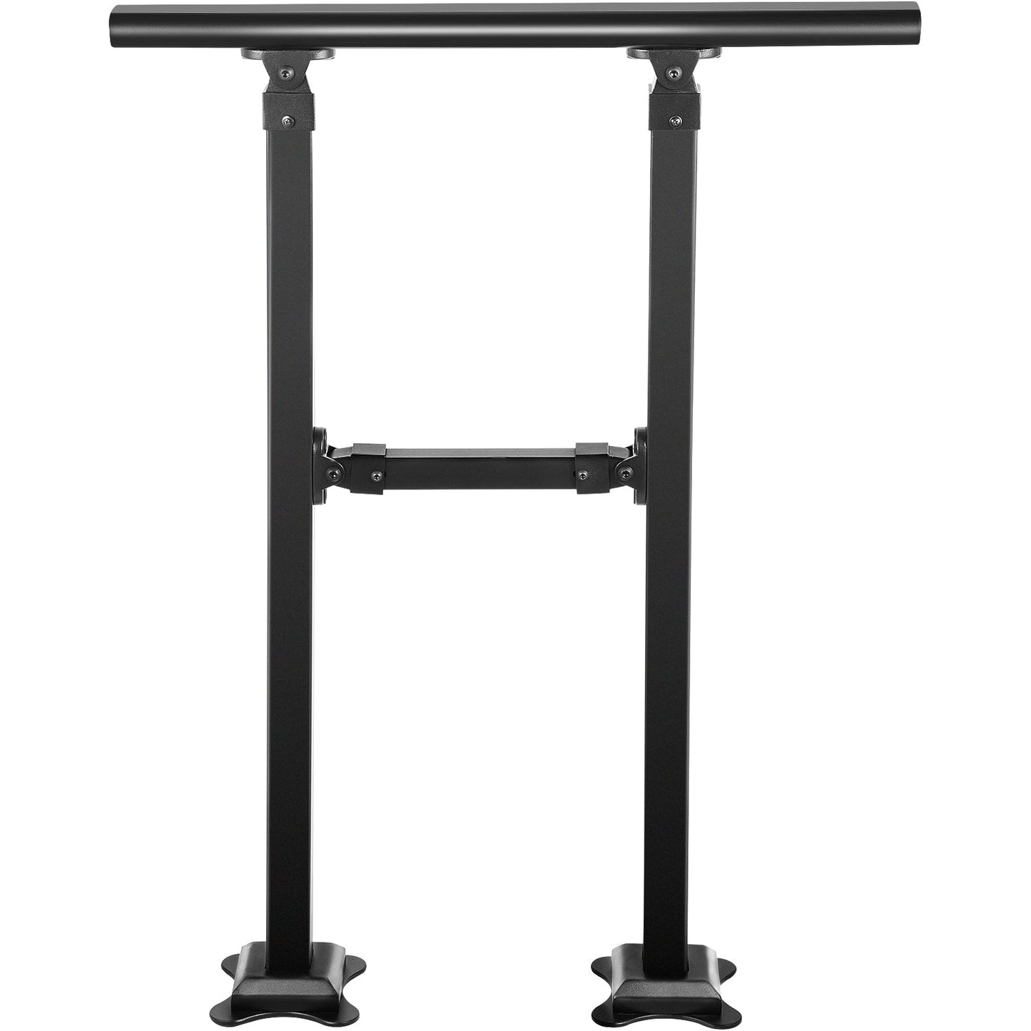 VEVOR Double column handrail 2.17-ft x 33-in Wrought Iron Metal Deck Stair Rail Kit