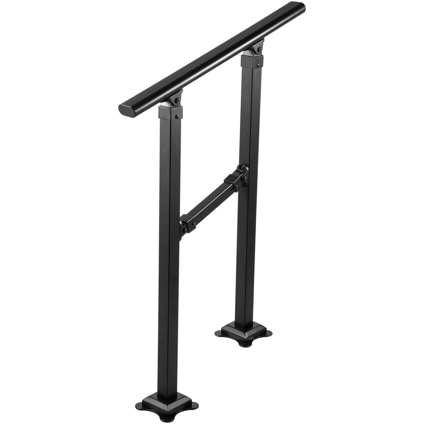 VEVOR Double column handrail 2.17-ft x 33-in Wrought Iron Metal Deck Stair Rail Kit