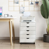 Maocao Hoom White 5-Drawer 15.7-in File Cabinet