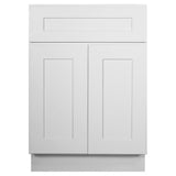 Design House Brookings 24-in W x 34.5-in H x 24-in D White Maple 1-Drawer Base Fully Assembled Plywood Cabinet (Recessed Panel Shaker Style)