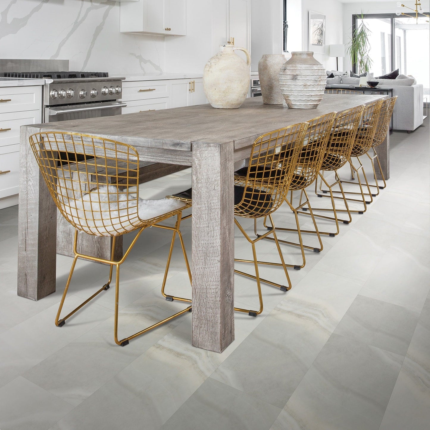 Mohawk Elite Silver Mink 16-in x 32-in Waterproof Interlocking Luxury Flooring (24.35-sq ft)