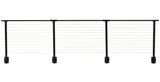 CityPost Face Mount x 36-in Black Steel Deck Cable Rail Kit