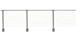 CityPost Face Mount x 36-in Grey Steel Deck Cable Rail Kit