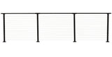 CityPost Deck Mount Black Steel Deck Cable Rail Kit