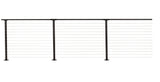 CityPost Deck Mount Bronze Steel Deck Cable Rail Kit