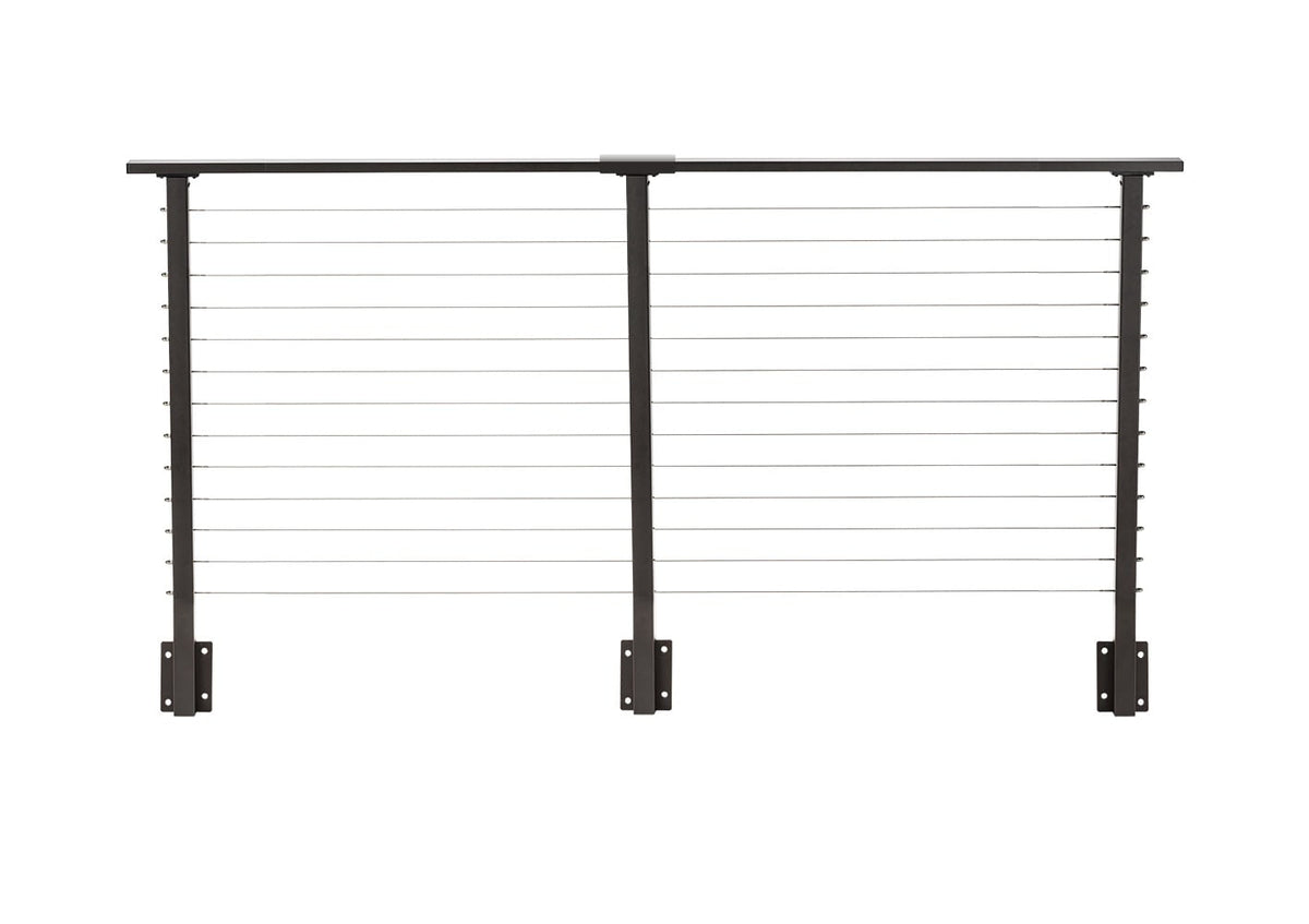 CityPost Face Mount x 42-in Bronze Steel Deck Cable Rail Kit