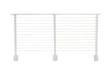 CityPost Face Mount White Steel Deck Cable Rail Kit