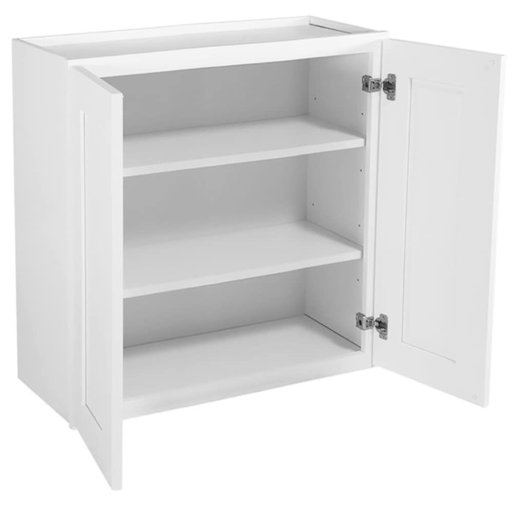 Design House Brookings 36-in W x 36-in H x 12-in D White Maple Wall Ready To Assemble Plywood Cabinet (Recessed Panel Shaker Door Style)