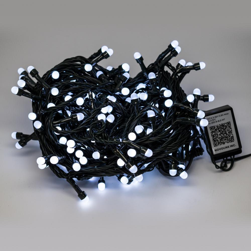 200 Light 8 mm Mini Globe Multi Color LED Lights with Wireless Smart Control - Super Arbor