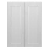 Design House Brookings 27-in W x 36-in H x 12-in D White Maple Wall Fully Assembled Plywood Cabinet (Recessed Panel Shaker Door Style)