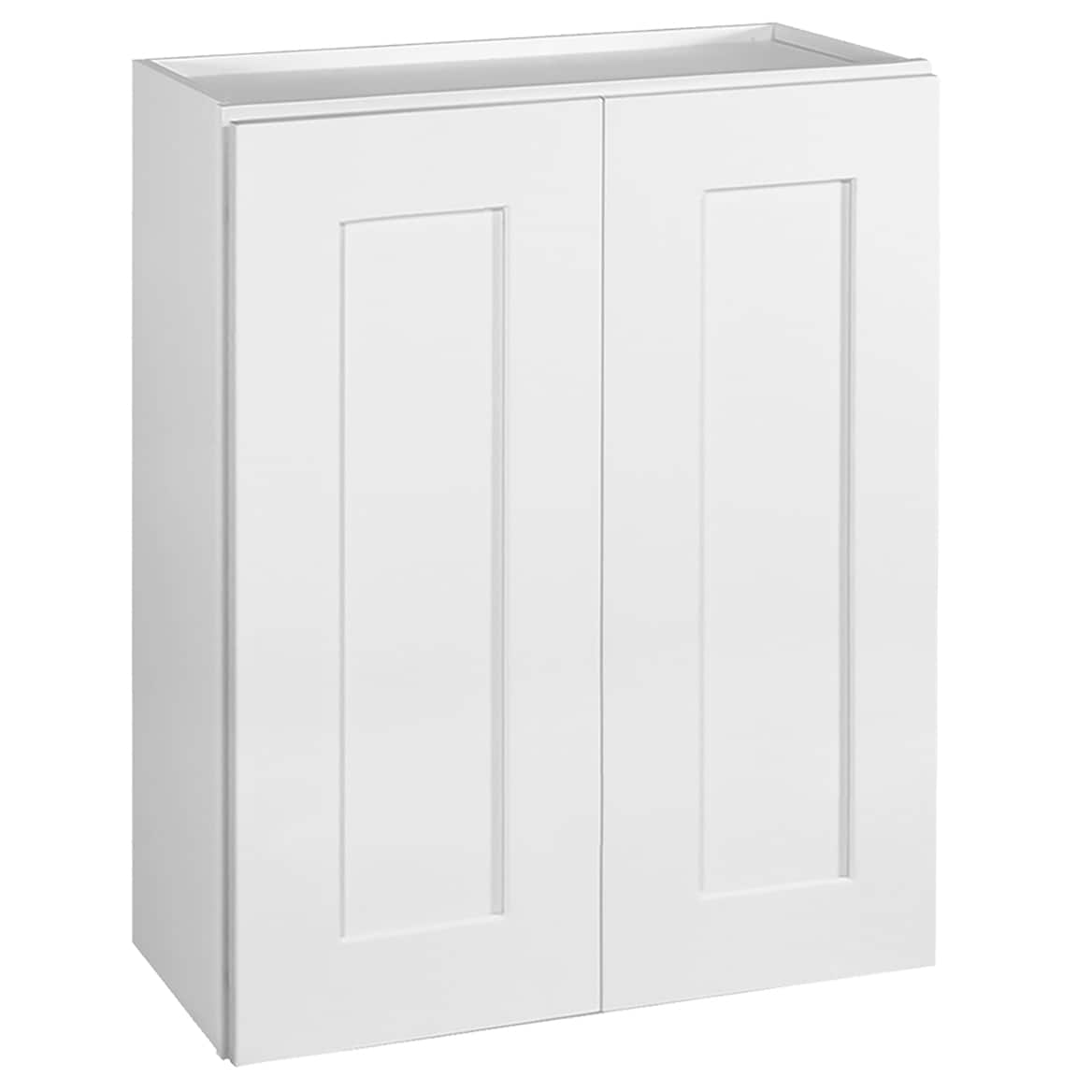 Design House Brookings 24-in W x 30-in H x 12-in D White Maple Wall Ready To Assemble Plywood Cabinet (Recessed Panel Shaker Door Style)