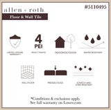 Sorrento White 8-in x 8-in Matte Porcelain Patterned Floor and Wall Tile (0.42-sq. ft/ Piece)