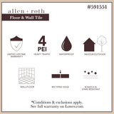 Style Selections Natural Timber Whitewash 6-in x 36-in Porcelain Wood Look Tile (Common: 6-in x 36-in; Actual: 35.96-in x 5.79-in)